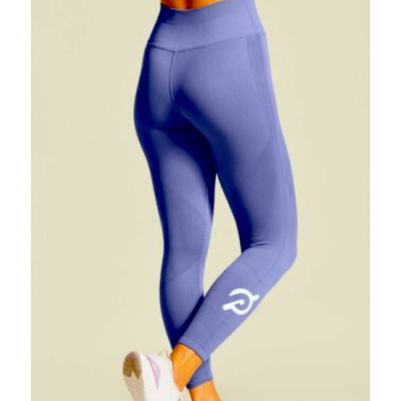 Peloton NUX lilac legging pants fun textured striped stretch sz M - Picture 3 of 8